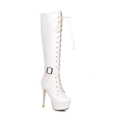 Funki Findz | Boots | Women's Knee-High Chic High Stiletto Boot
