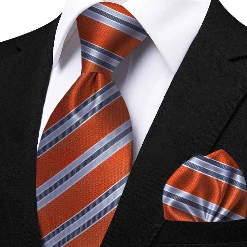 Funki Findz | Neckties | Men's Classic Striped Jacquard Tie Set