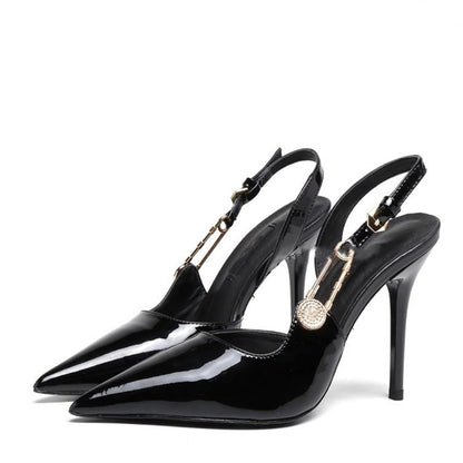Funki Findz | Shoes | Women's Metallic Beaded High Slingbacks