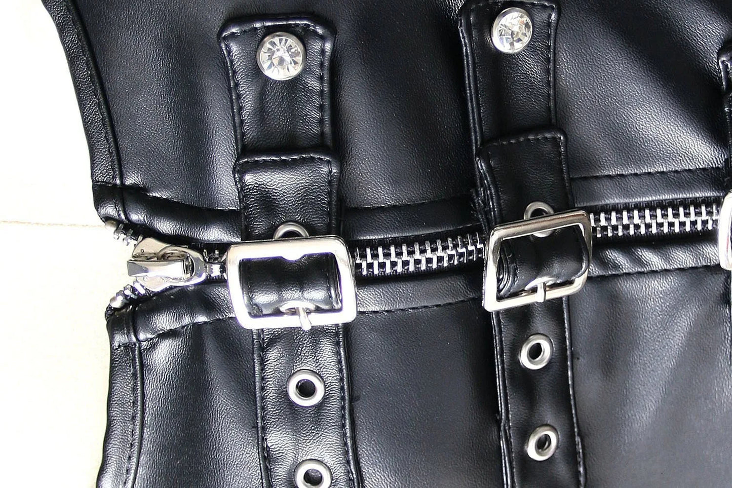 Funki Findz | Lingerie | Women's Faux Leather Steampunk Corset