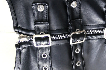Funki Findz | Lingerie | Women's Faux Leather Steampunk Corset