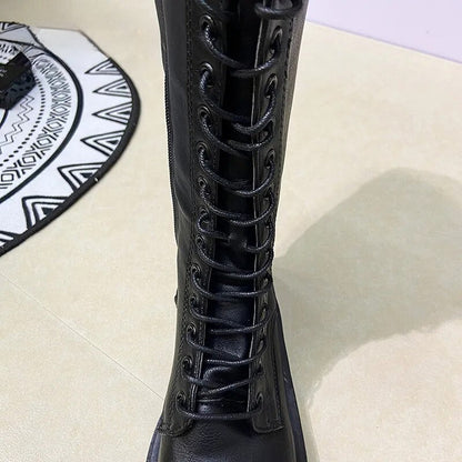 Funki Findz | Boots | Women's Gothic Lace Up High Top Boots