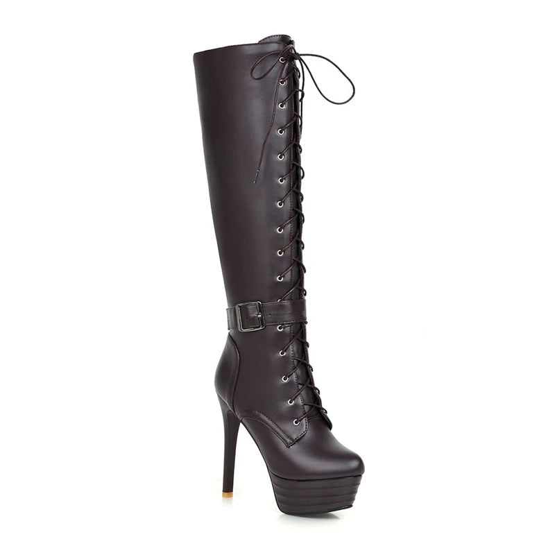 Funki Findz | Boots | Women's Knee-High Chic High Stiletto Boot