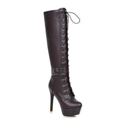 Funki Findz | Boots | Women's Knee-High Chic High Stiletto Boot