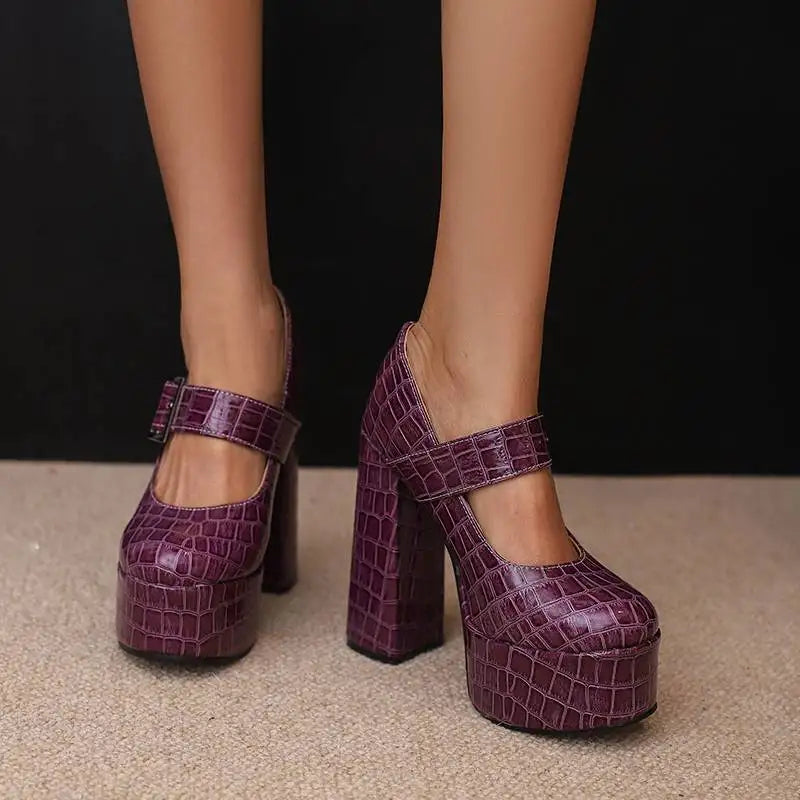 Funki Findz | Shoes | Women's Super-High Mary Jane Platforms