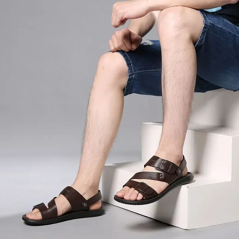 Funki Findz | Shoes | Men's Summer Fashion Leather Sandals