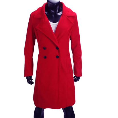 Funki Findz | Jackets | Women's Slim Fit Double Breast Overcoat