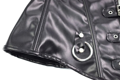 Funki Findz | Lingerie | Women's Faux Leather Steampunk Corset