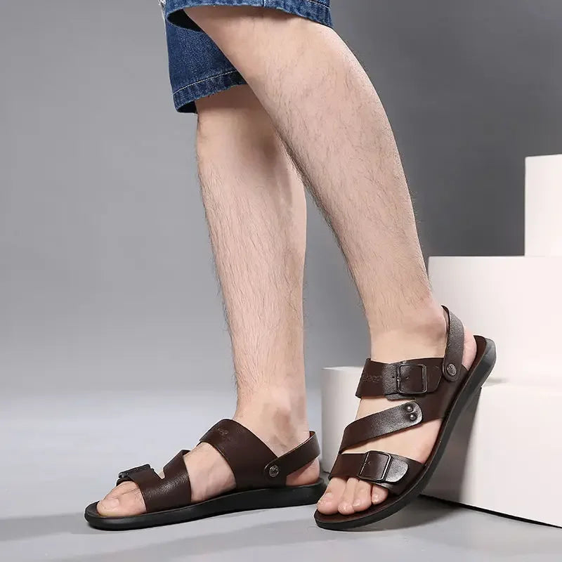 Funki Findz | Shoes | Men's Summer Fashion Leather Sandals