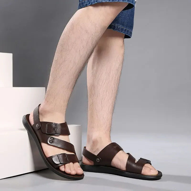 Funki Findz | Shoes | Men's Summer Fashion Leather Sandals