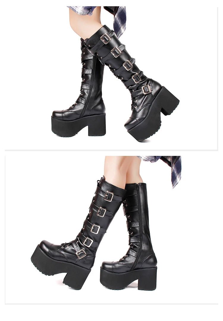 Funki Findz | Boots | Women's Gothic Harajuku Platform Boots