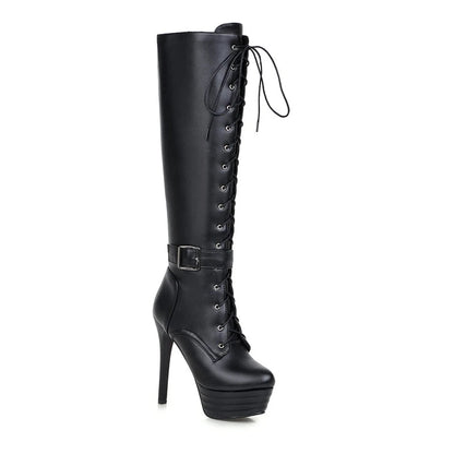 Funki Findz | Boots | Women's Knee-High Chic High Stiletto Boot