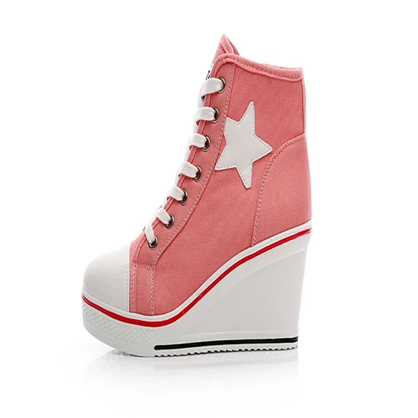 Funki Findz | Boots | Women's Canvas Elevator Platform Sneaker