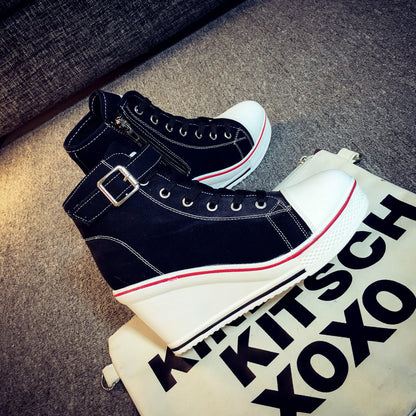 Funki Findz | Boots | Women's High Top Platform Wedge Sneaker
