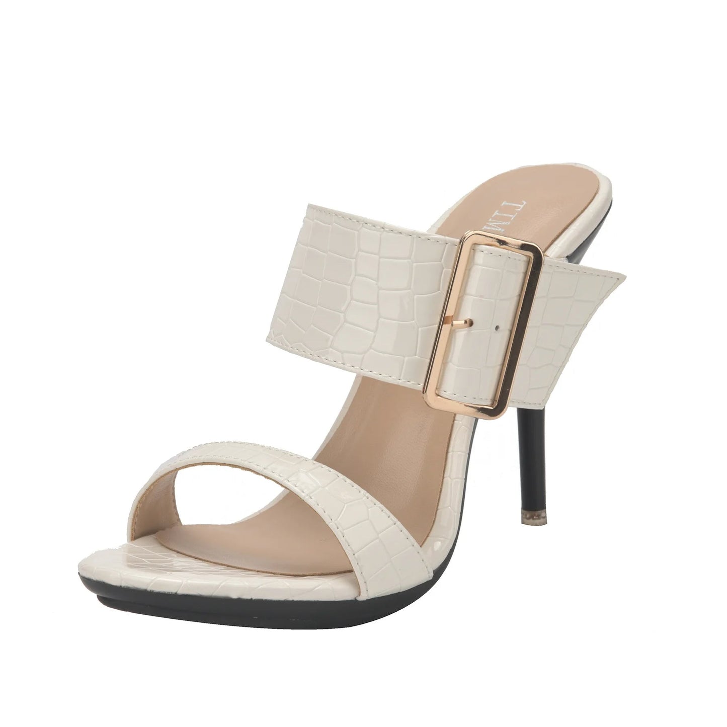 Funki Findz | Shoes | Women's Big Buckle High Heel Slides