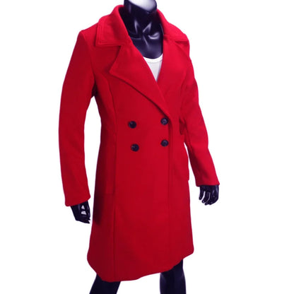 Funki Findz | Jackets | Women's Slim Fit Double Breast Overcoat