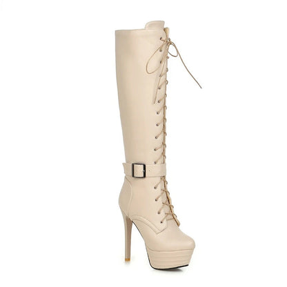 Funki Findz | Boots | Women's Knee-High Chic High Stiletto Boot