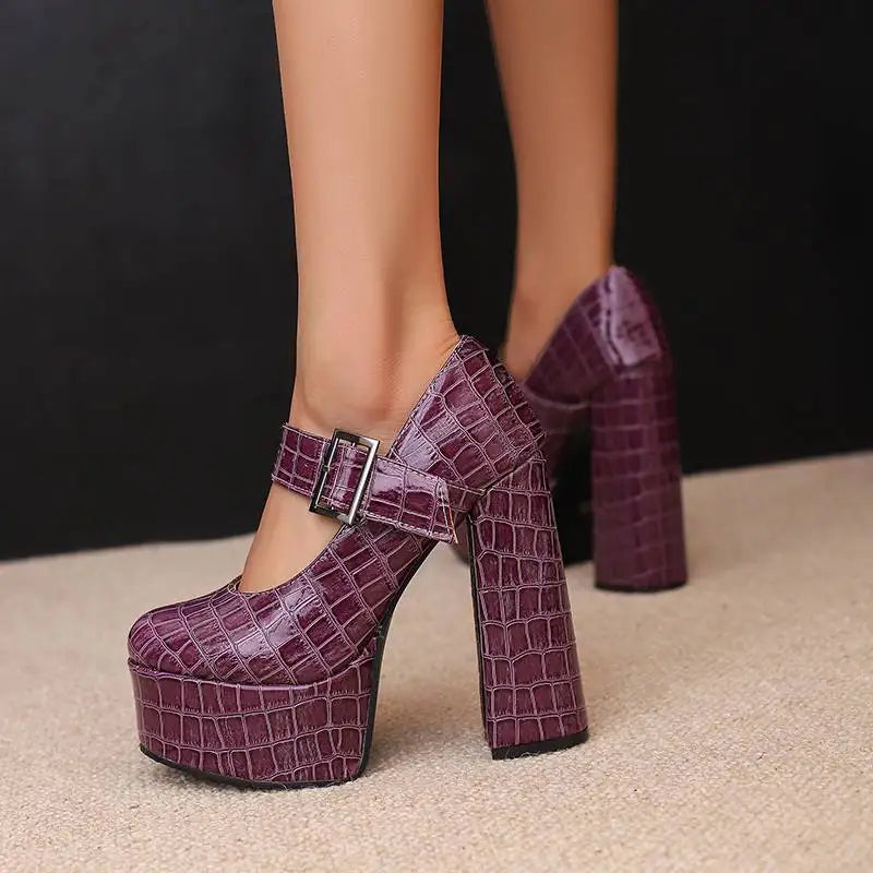 Funki Findz | Shoes | Women's Super-High Mary Jane Platforms