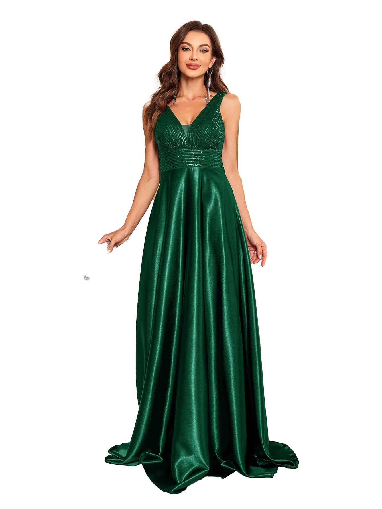 Funki Findz | Dresses | Women's Elegant Satin Sequin Dresses