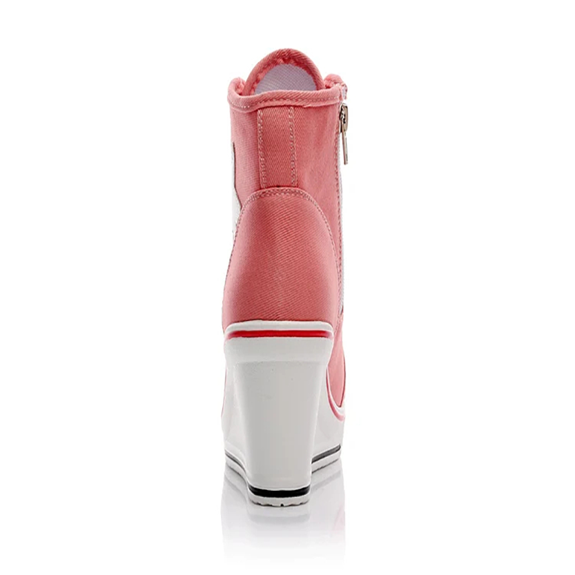 Funki Findz | Boots | Women's Canvas Elevator Platform Sneaker