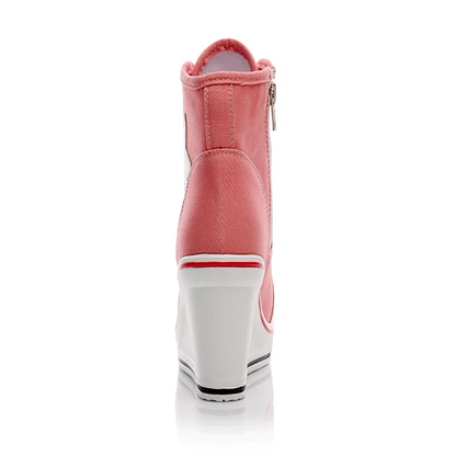 Funki Findz | Boots | Women's Canvas Elevator Platform Sneaker