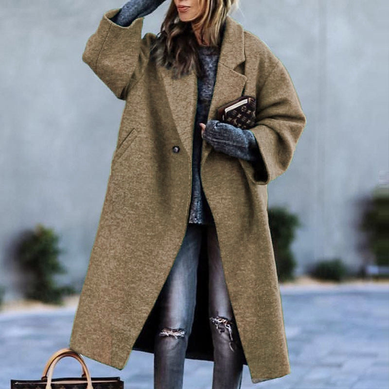Funki Findz | Jackets | Women's Soft Woolen Loose Overcoat