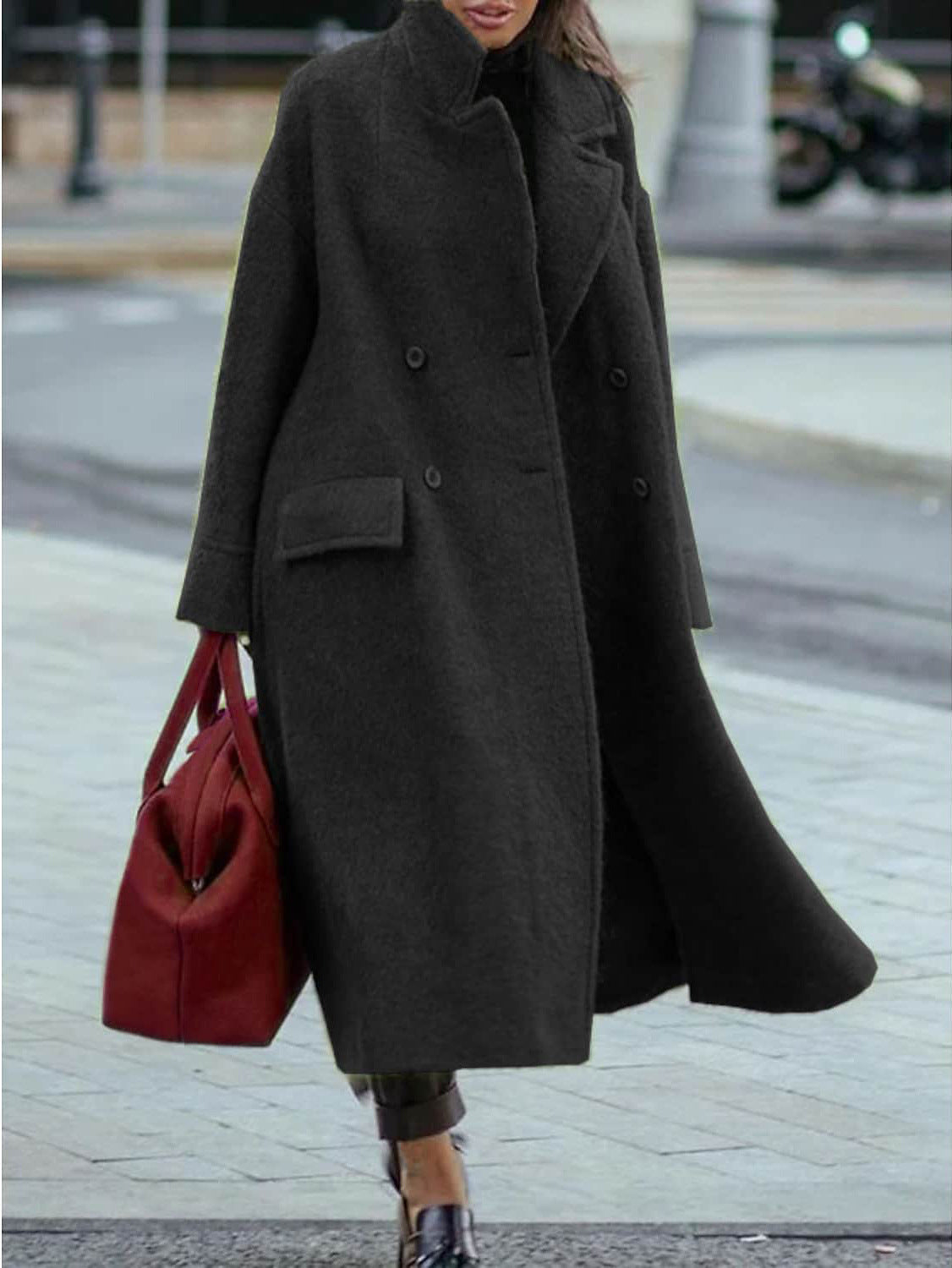Funki Findz | Jackets | Women's Soft Woolen Loose Overcoat