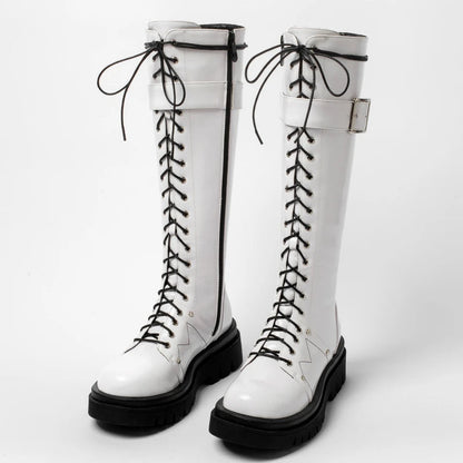 Funki Findz | Boots | Women's Gothic Big Buckle Knee High Boot