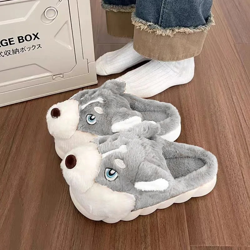 Funki Findz | Shoes | Women's Cute Alaskan Dog Warm Slippers