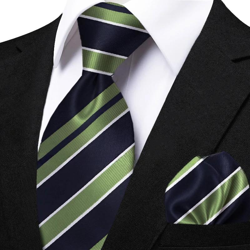 Funki Findz | Neckties | Men's Classic Striped Jacquard Tie Set