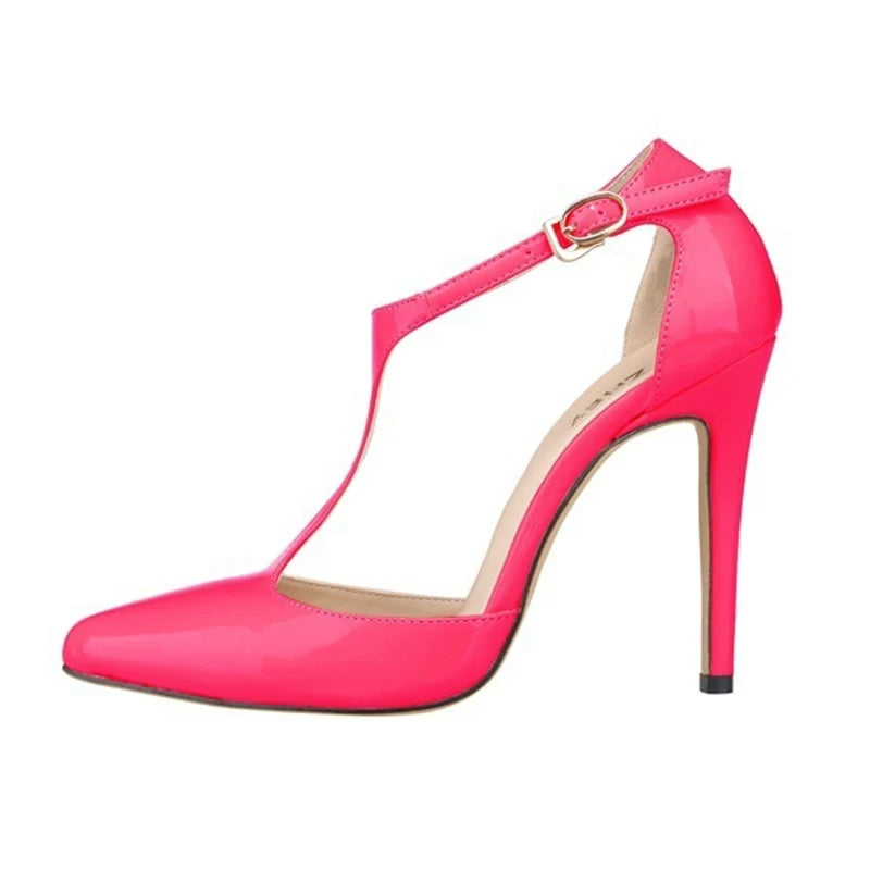 Funki Findz | Shoes | Women's Super High  Heel T-Strap Stilettos