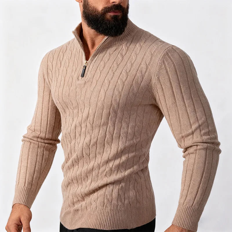 Funki Findz | Sweaters | Men's Slim Mock Neck Knitted Pullovers