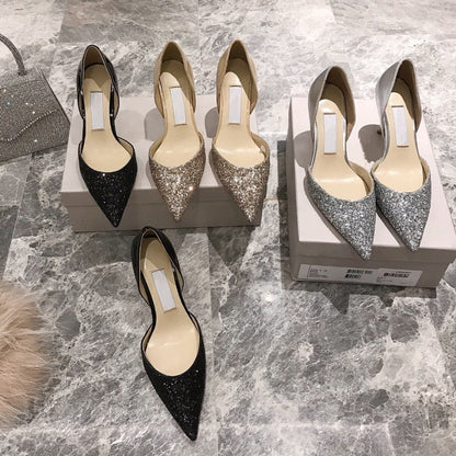 Funki Findz | Shoes | Women's Leather Sequin Glitter Bridal Shoe