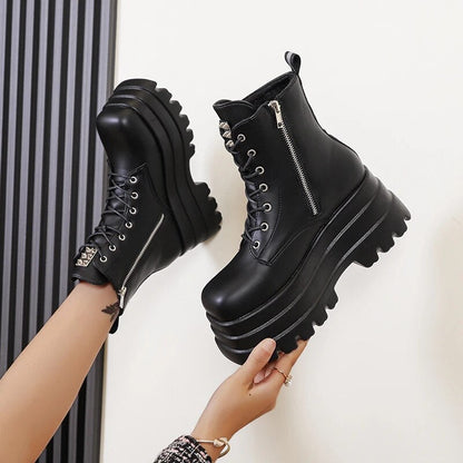 Funki Findz | Boots | Women's Gothic Punk Retro Biker Boots