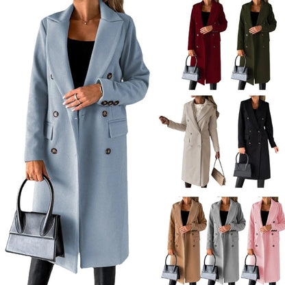 Funki Findz | Jackets | Women's Double Breasted Long Overcoat