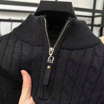 Funki Findz | Sweaters | Men's Slim Mock Neck Knitted Pullovers