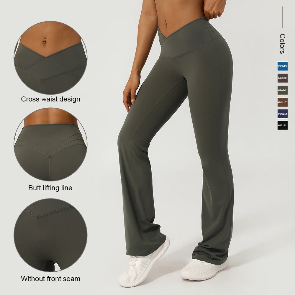 Funki Findz | Pants | Women's High Waist Bootcut Yoga Pants