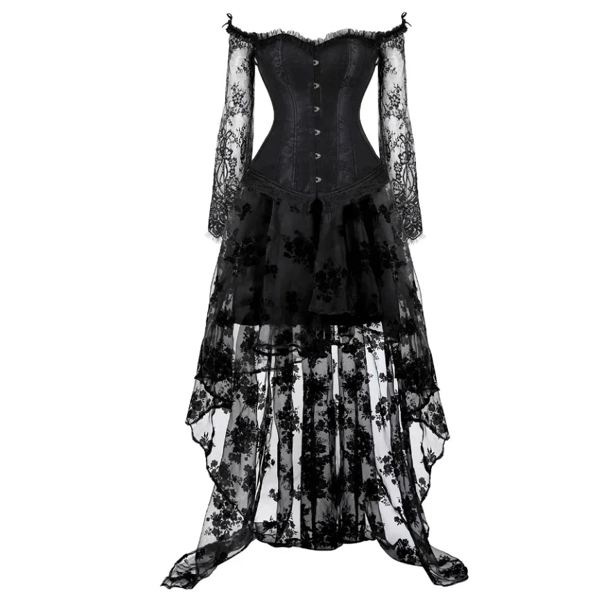 Funki Findz | Dresses | Women's Gothic Punk Corset Skirt Sets
