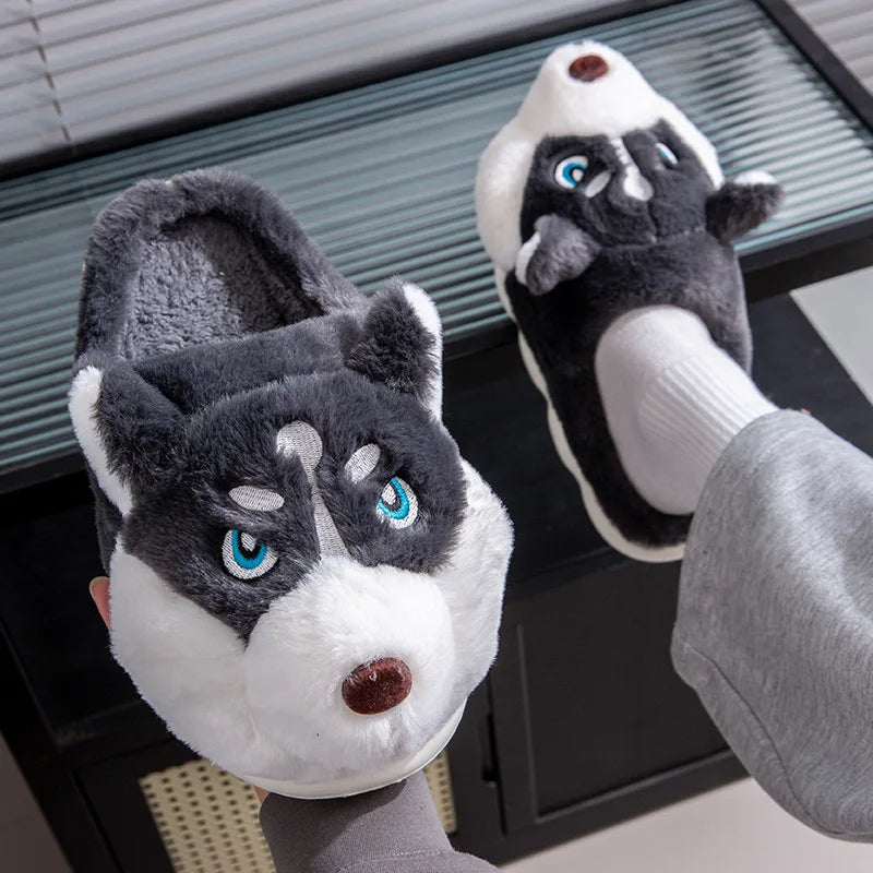 Funki Findz | Shoes | Women's Cute Alaskan Dog Warm Slippers