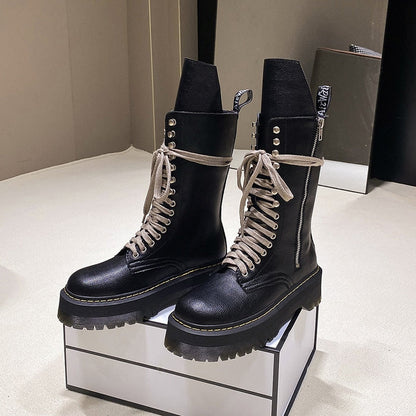 Funki Findz | Boots | Women's Mid Calf Biker Style Punk Boots