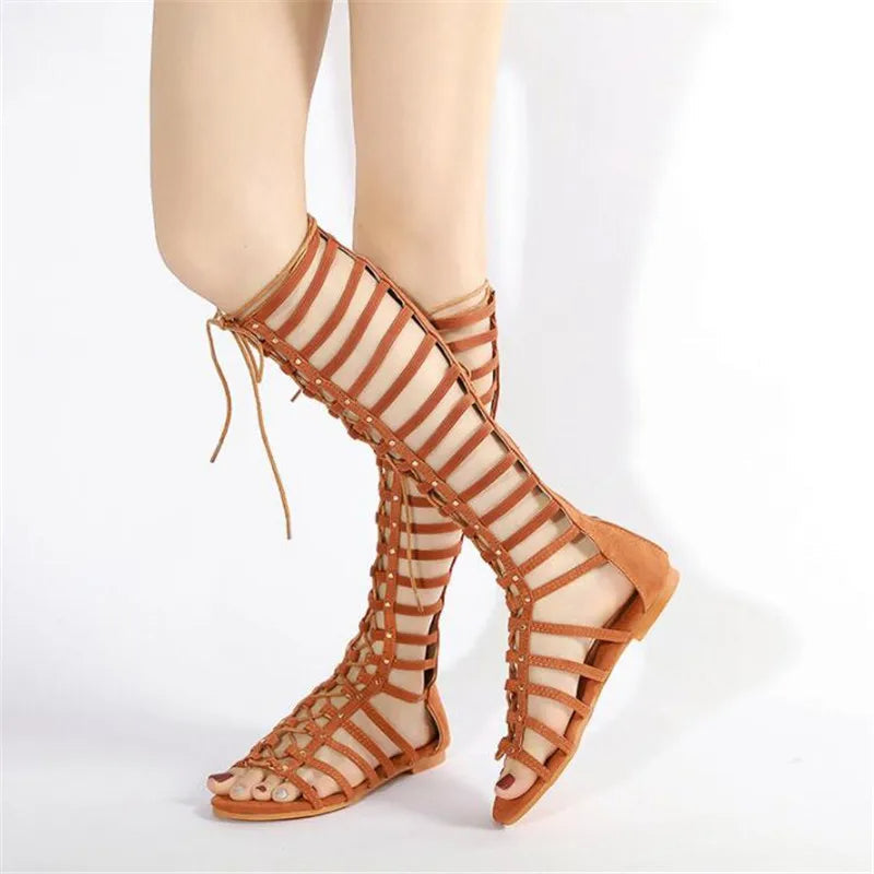 Funki Findz | Shoes | Women's Knee High Gladiator Sandals