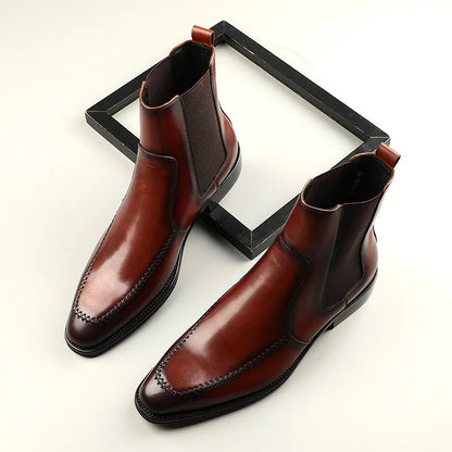Funki Findz | Boots | Men's Elegant Leather Chelsea Ankle Boots