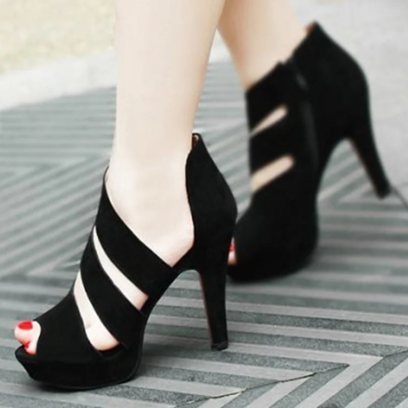 Funki Findz | Shoes | Women's Platform Peep Toe Roman Sandal