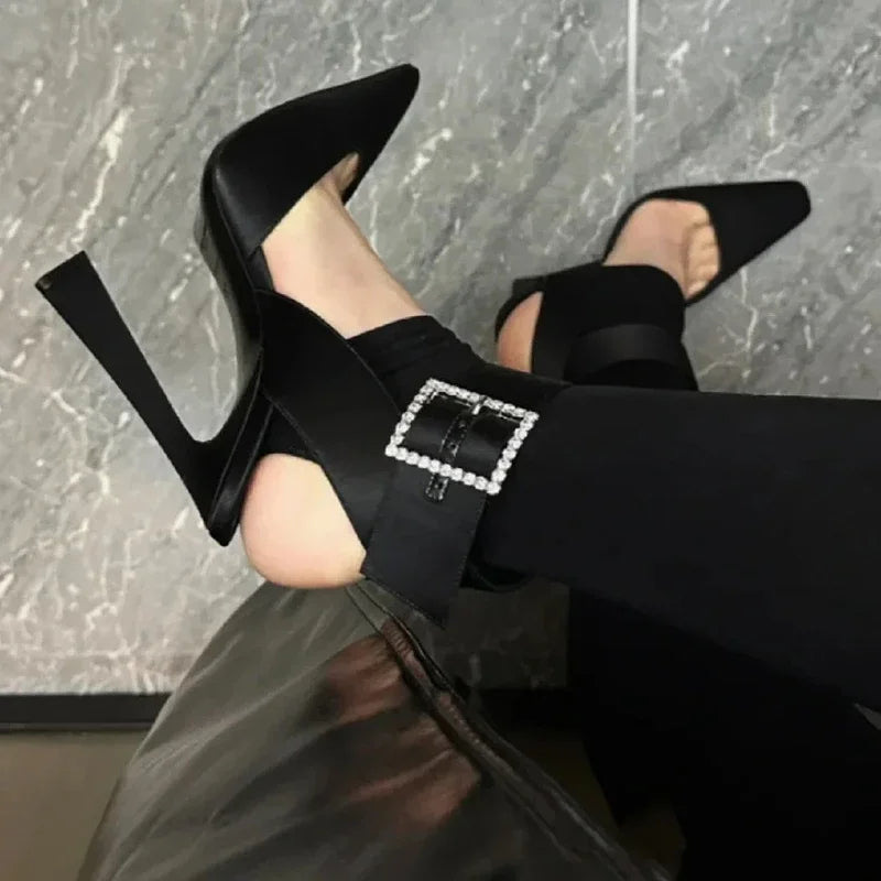 Funki Findz | Shoes | Women's Pointed Toe Buckle Strap Stilettos