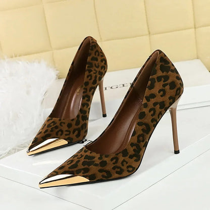 Funki Findz | Shoes | Women's Leopard Print Stilettos Metal Heel