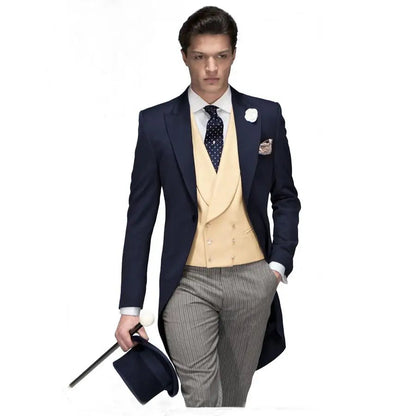 Funki Findz | Suits | Men's 3 Pcs Tailored Wedding Morning Suit