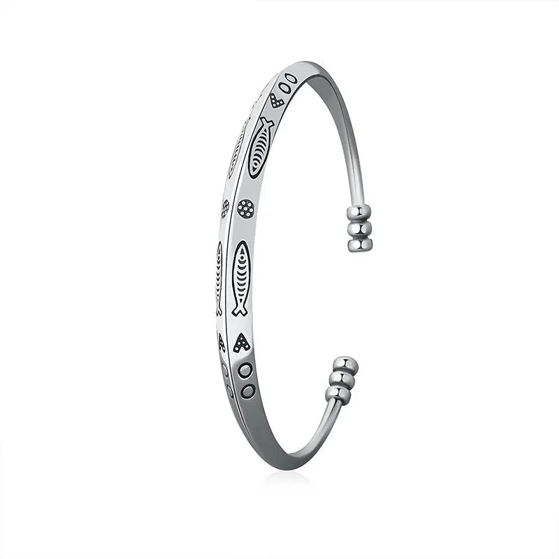 Funki Findz | Bracelets | Men's Women's Fish Symbol Bangle