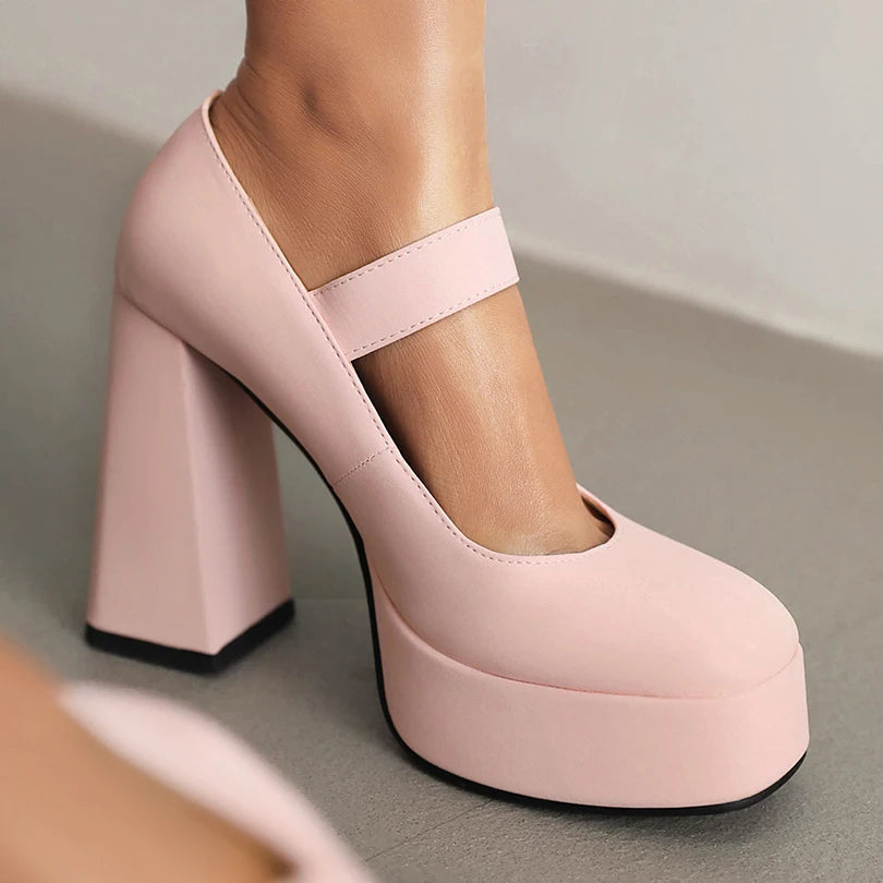 Funki Findz | Shoes | Women's Chunky Heel Platform Mary Janes