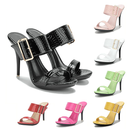 Funki Findz | Shoes | Women's Big Buckle High Heel Slides