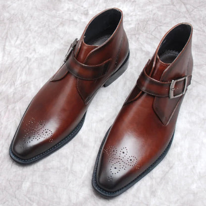 Funki Findz | Boots | Men's Luxury Genuine Leather Ankle Boots